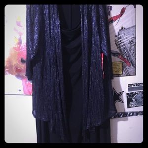 NWT...Plus Size Royal Blue Shimmer Dress